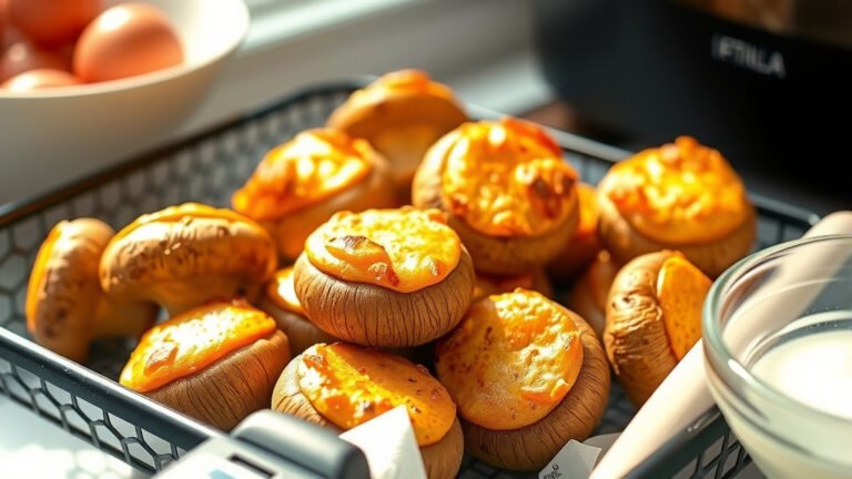 How Long To Air Fry Stuffed Mushrooms?
