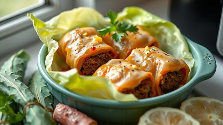 How To Air Fry Frozen Beef Cabbage Rolls?
