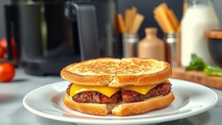 How To Air Fry Frozen Beef Patty Melts?