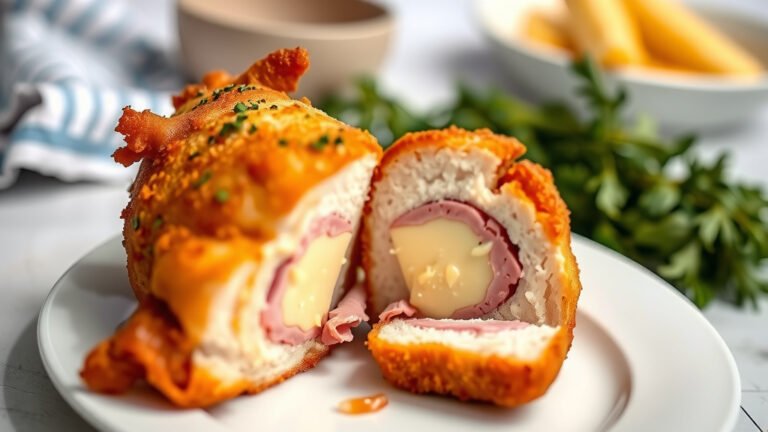 How To Air Fry Frozen Chicken Cordon Bleu?