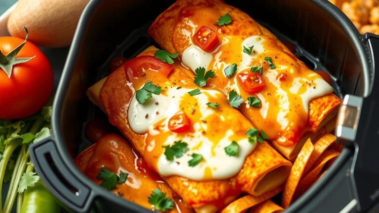 How To Air Fry Frozen Chicken Enchiladas?