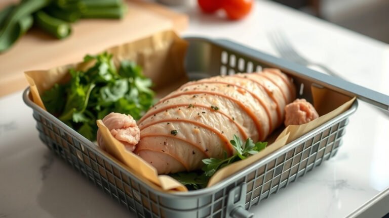 How To Air Fry Frozen Chicken Roulade?