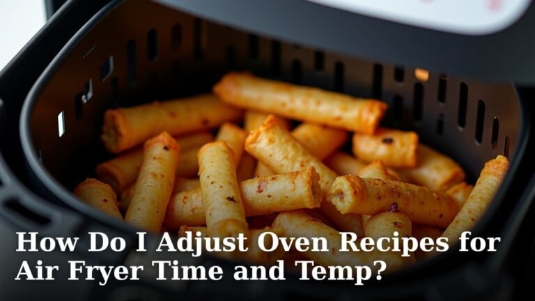 How Do I Adjust Oven Recipes for Air Fryer Time and Temp?