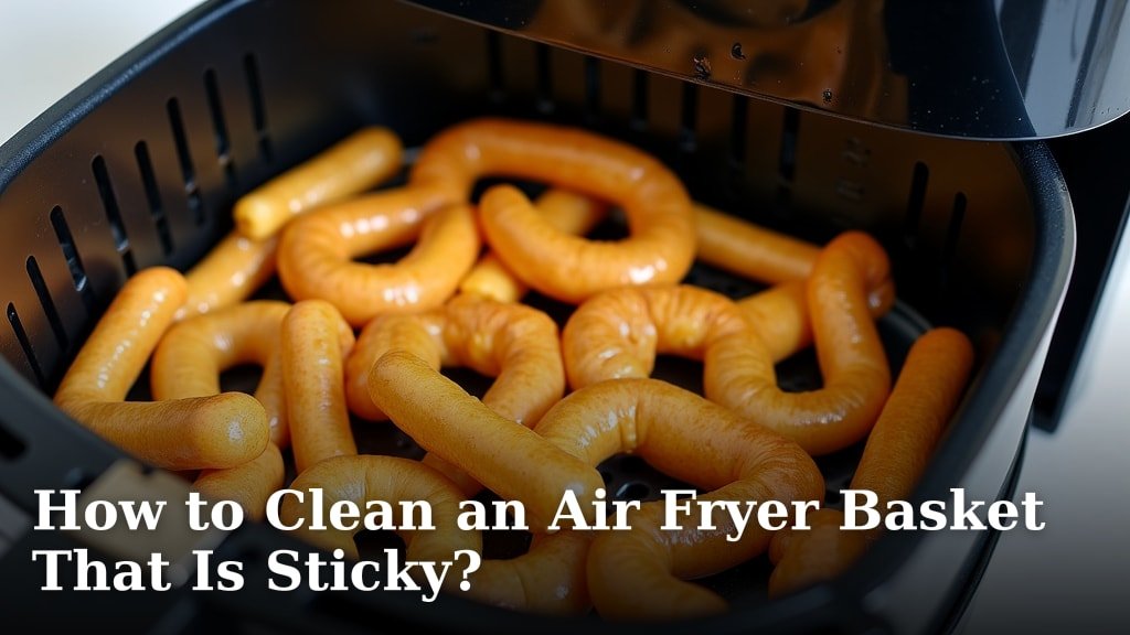 How to Clean an Air Fryer Basket That Is Sticky?