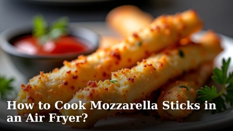 How to Cook Mozzarella Sticks in an Air Fryer?