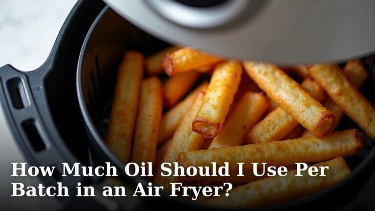 How Much Oil Should I Use Per Batch in an Air Fryer?
