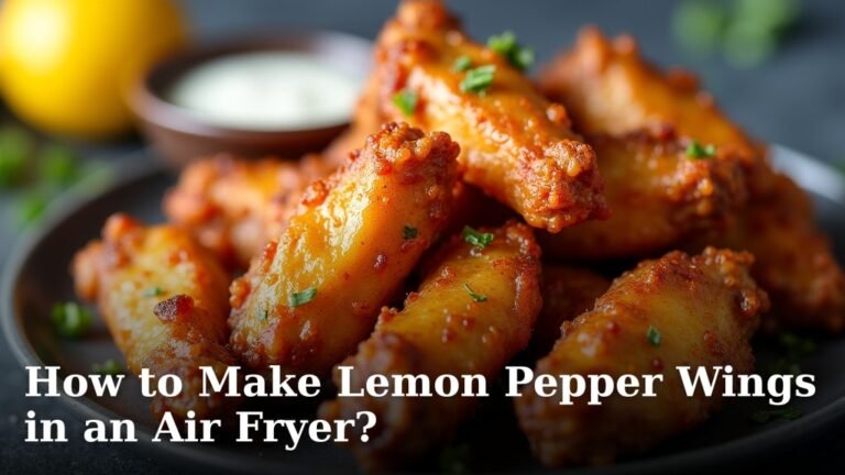How to Make Lemon Pepper Wings in an Air Fryer?