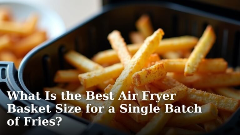 What Is the Best Air Fryer Basket Size for a Single Batch of Fries?