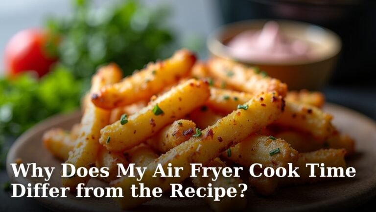 Why Does My Air Fryer Cook Time Differ from the Recipe?
